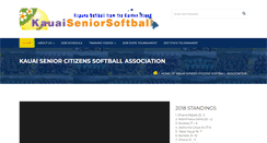 Desktop Screenshot of kauaiseniorsoftball.org