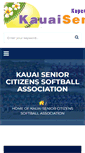 Mobile Screenshot of kauaiseniorsoftball.org