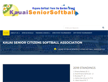 Tablet Screenshot of kauaiseniorsoftball.org